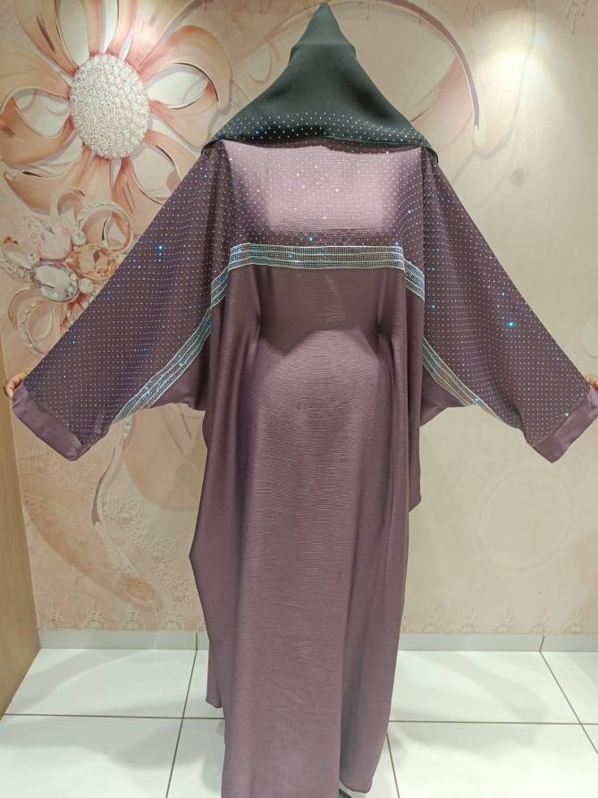 Nida Georgette 05 Fancy Wear Kaftan Style Wholesale Abaya Collection